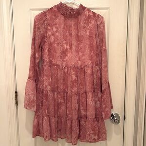 Altar’d State Pink Snakeskin Dress
